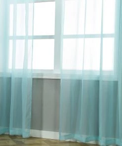 HIER_3160 Big Event Backdrops & Décor 2 Pack | Baby Blue Organza Grommet Sheer Curtains Panels - 52"x108" 22 HIER_3160 Big Event Backdrops & Décor 2 Pack | Baby Blue Organza Grommet Sheer Curtains Panels - 52