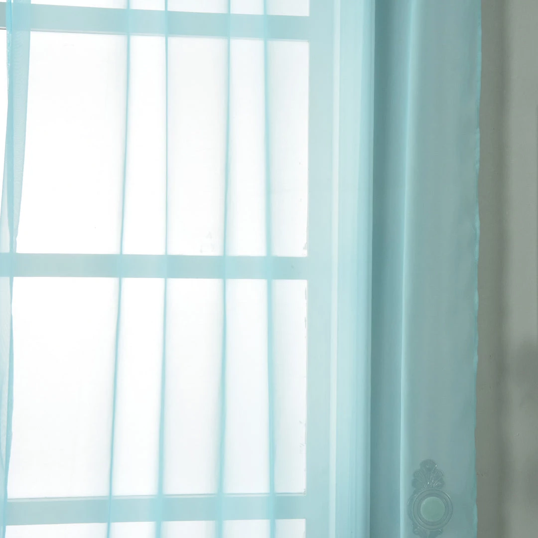 HIER_3160 Big Event Backdrops & Décor 2 Pack | Baby Blue Organza Grommet Sheer Curtains Panels - 52"x108" 10 HIER_3160 Big Event Backdrops & Décor 2 Pack | Baby Blue Organza Grommet Sheer Curtains Panels - 52"x108"