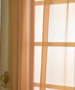 HIER_3160 Big Event Backdrops & Décor 2 Pack | Gold Grommet Sheer Curtains With Rod Pocket Window Treatment Panels - 52"x108" 18 HIER_3160 Big Event Backdrops & Décor 2 Pack | Gold Grommet Sheer Curtains With Rod Pocket Window Treatment Panels - 52