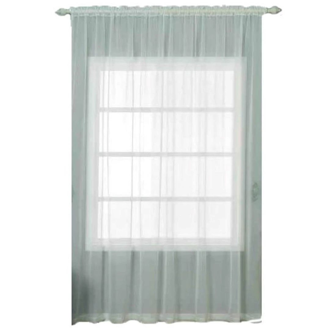 HIER_3160 2 Pack | Ivory Sheer Organza Curtains With Rod Pocket Window Treatment Panels - 52"x108" Big Event Backdrops & Décor 14 HIER_3160 2 Pack | Ivory Sheer Organza Curtains With Rod Pocket Window Treatment Panels - 52"x108" Big Event Backdrops & Décor