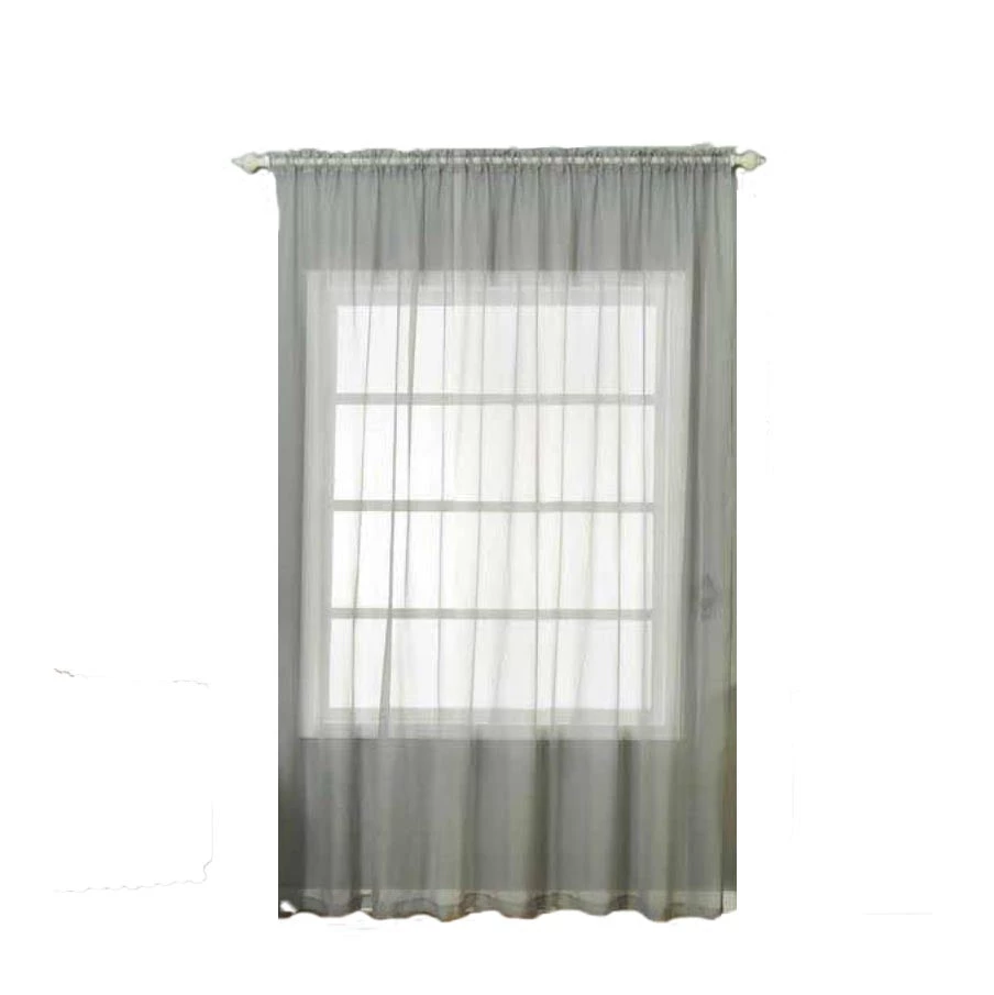 HIER_3160 2 Pack | Silver Sheer Organza Curtains With Rod Pocket Window Treatment Panels - 52"x108" 14 HIER_3160 2 Pack | Silver Sheer Organza Curtains With Rod Pocket Window Treatment Panels - 52"x108"