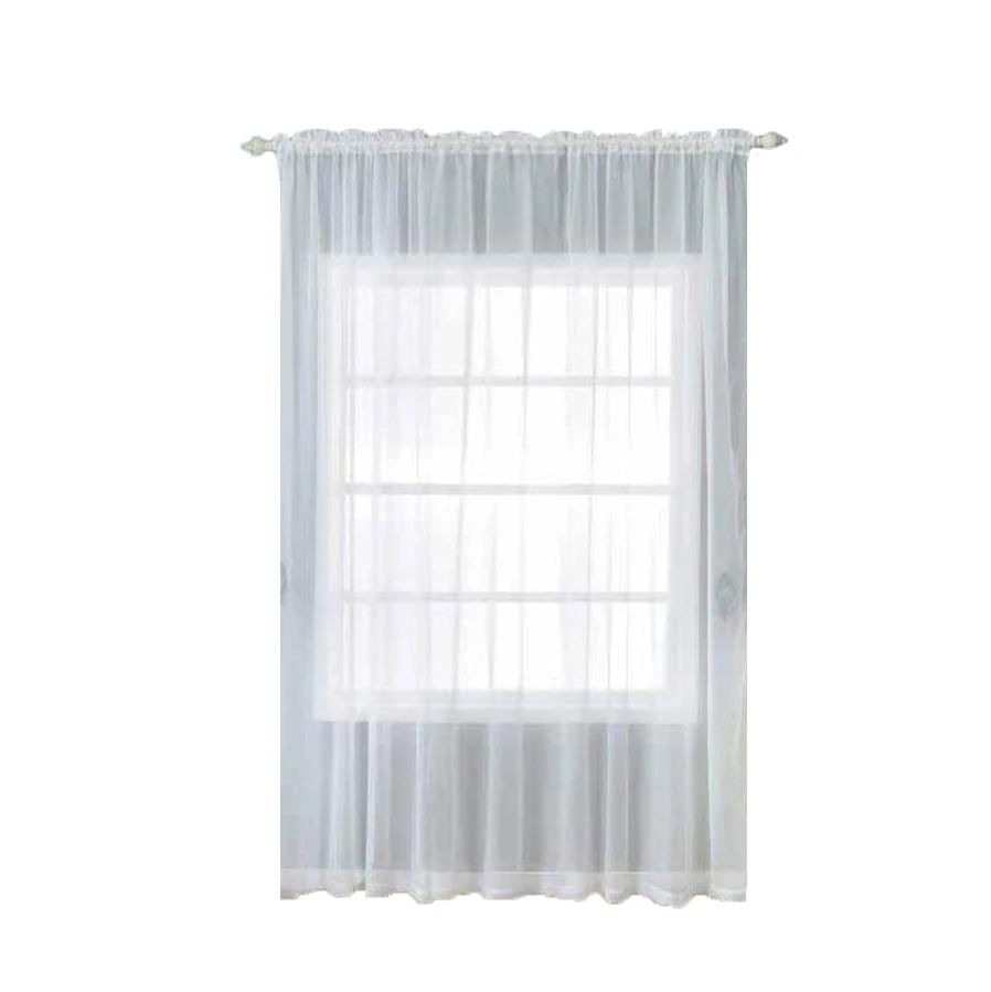 HIER_3160 2 Pack | White Grommet Sheer Curtains With Rod Pocket Window Treatment Panels - 52"x108" Big Event Backdrops & Décor 15 HIER_3160 2 Pack | White Grommet Sheer Curtains With Rod Pocket Window Treatment Panels - 52"x108" Big Event Backdrops & Décor