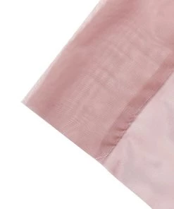 HIER_3110 Backdrop Panels 5ftx14ft Premium Dusty Rose Chiffon Curtain Panel Backdrop With Rod Pocket