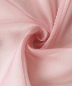 HIER_3110 Backdrop Panels 5ftx14ft Premium Dusty Rose Chiffon Curtain Panel Backdrop With Rod Pocket