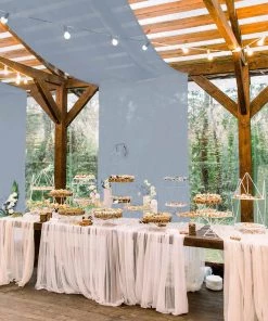 HIER_3110 Backdrop Panels 5ftx14ft Premium Dusty Blue Chiffon Curtain Panel Backdrop With Rod Pocket 20 HIER_3110 Backdrop Panels 5ftx14ft Premium Dusty Blue Chiffon Curtain Panel Backdrop With Rod Pocket