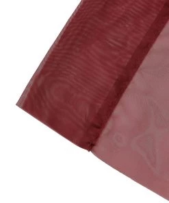 HIER_3110 Backdrop Panels 5ftx14ft Premium Burgundy Chiffon Curtain Panel Backdrop With Rod Pocket