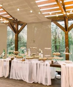 HIER_3110 5ftx14ft Premium Gold Chiffon Curtain Panel Backdrop With Rod Pocket Backdrop Panels 17 HIER_3110 5ftx14ft Premium Gold Chiffon Curtain Panel Backdrop With Rod Pocket Backdrop Panels