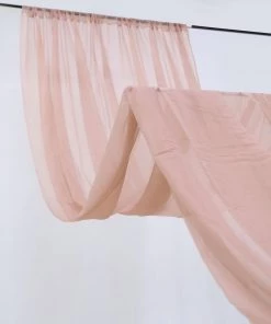 HIER_3110 Hanging Ceiling Decorations 30ftx10ft Dusty Rose Sheer Ceiling Drape Curtain Panels Fire Retardant Fabric 18 HIER_3110 Hanging Ceiling Decorations 30ftx10ft Dusty Rose Sheer Ceiling Drape Curtain Panels Fire Retardant Fabric