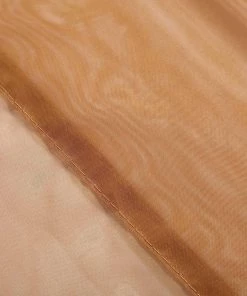 HIER_3110 30ftx10ft Gold Sheer Ceiling Drape Curtain Panels Fire Retardant Fabric Big Event Backdrops & Décor