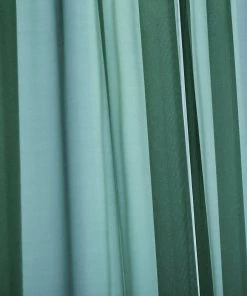HIER_3110 2 Pack | Hunter Emerald Green Fire Retardant Sheer Organza Premium Curtain Panel Backdrops With Rod Pockets - 5ftx10ft