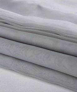 HIER_3110 30ftx10ft Silver Sheer Ceiling Drape Curtain Panels Fire Retardant Fabric 19 HIER_3110 30ftx10ft Silver Sheer Ceiling Drape Curtain Panels Fire Retardant Fabric