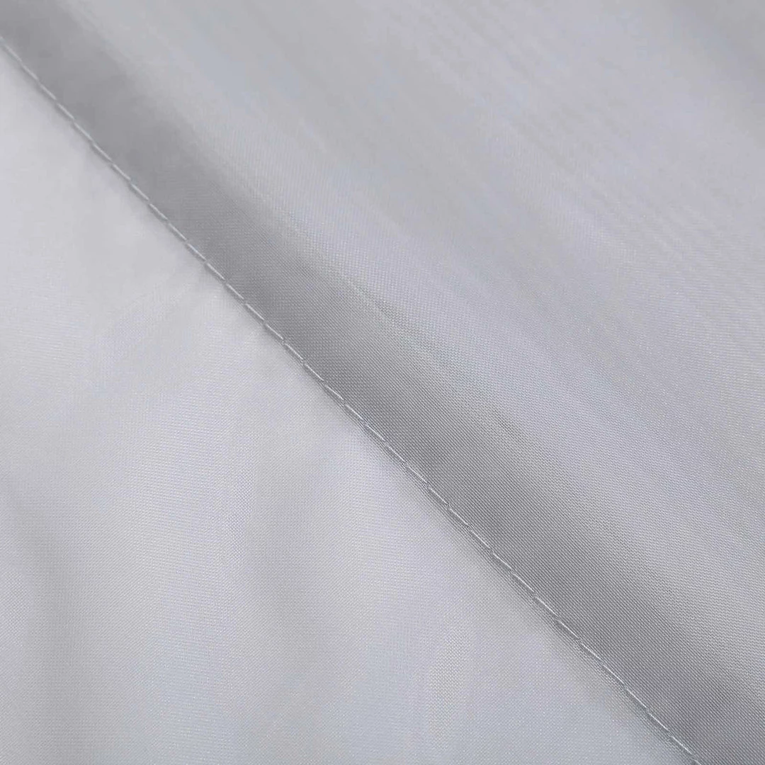 HIER_3110 30ftx10ft Silver Sheer Ceiling Drape Curtain Panels Fire Retardant Fabric 9 HIER_3110 30ftx10ft Silver Sheer Ceiling Drape Curtain Panels Fire Retardant Fabric