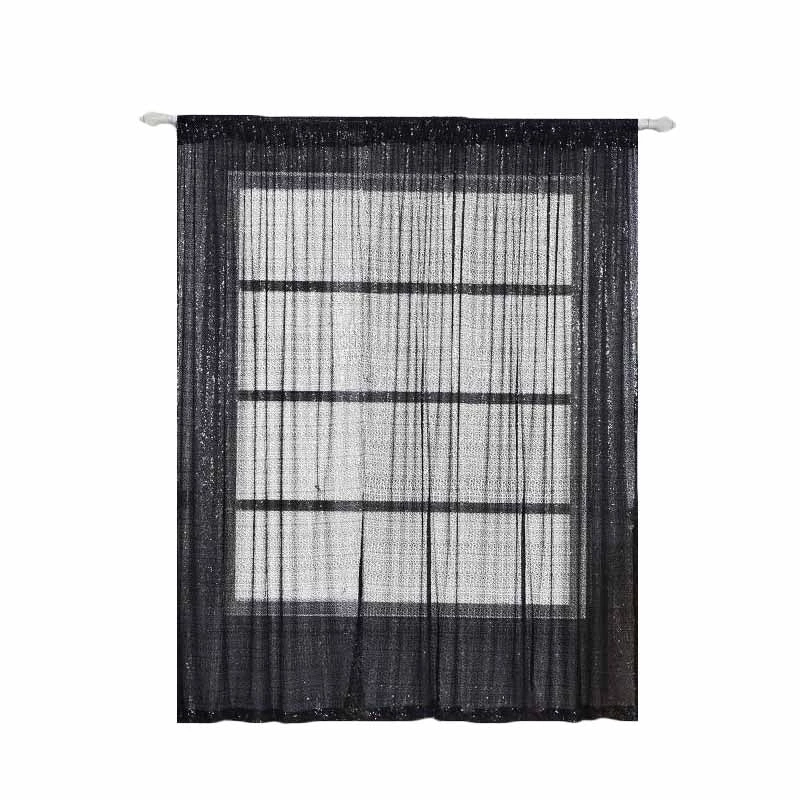 HIER_3110 Big Event Backdrops & Décor Pack Of 2 | 52"x96” Black Sequin Curtains With Rod Pocket Window Treatment Panels 6 HIER_3110 Big Event Backdrops & Décor Pack Of 2 | 52"x96” Black Sequin Curtains With Rod Pocket Window Treatment Panels