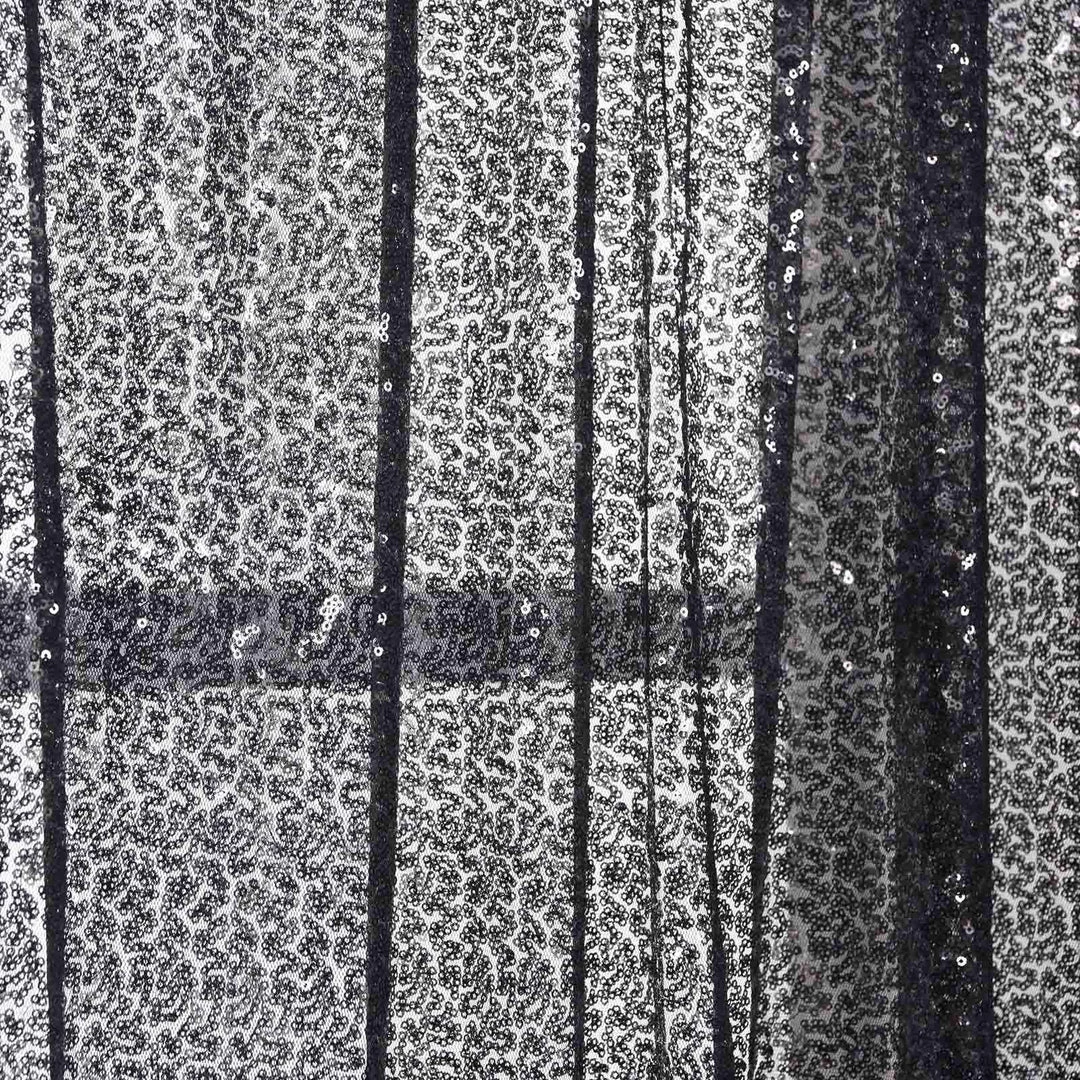 HIER_3110 Big Event Backdrops & Décor Pack Of 2 | 52"x96” Black Sequin Curtains With Rod Pocket Window Treatment Panels 8 HIER_3110 Big Event Backdrops & Décor Pack Of 2 | 52"x96” Black Sequin Curtains With Rod Pocket Window Treatment Panels