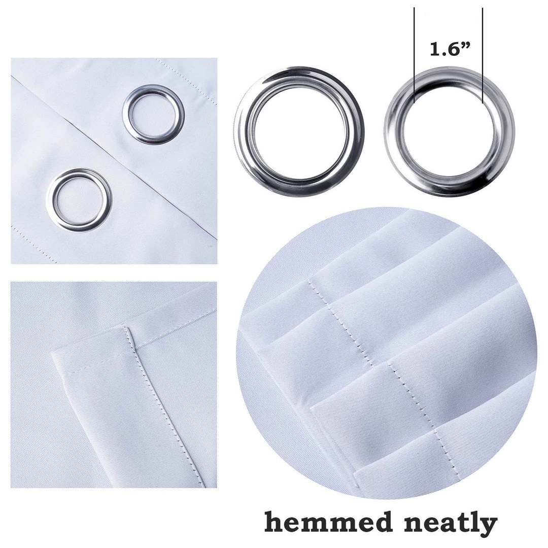 HIER_3160 2 Pack | Lavender 330 GSM Premium Velvet Thermal Blackout Curtains With Chrome Grommet Window Treatment Panels - 52"x108" Big Event Backdrops & Décor 8 HIER_3160 2 Pack | Lavender 330 GSM Premium Velvet Thermal Blackout Curtains With Chrome Grommet Window Treatment Panels - 52"x108" Big Event Backdrops & Décor