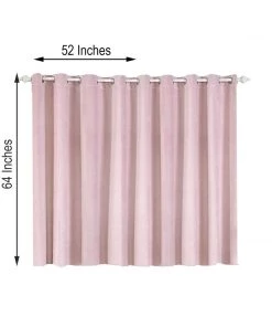 HIER_3160 330 GSM Blush Blackout Curtains | Pack Of 2 | 52"x64" Grommet Curtains | Blackout Noise Reducing Curtains 16 HIER_3160 330 GSM Blush Blackout Curtains | Pack Of 2 | 52