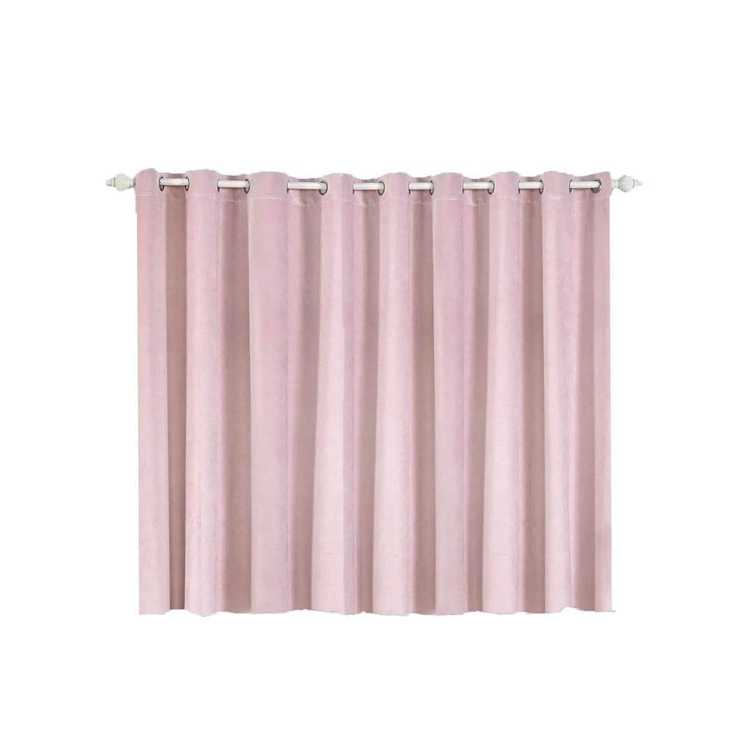 HIER_3160 330 GSM Blush Blackout Curtains | Pack Of 2 | 52"x64" Grommet Curtains | Blackout Noise Reducing Curtains 6 HIER_3160 330 GSM Blush Blackout Curtains | Pack Of 2 | 52"x64" Grommet Curtains | Blackout Noise Reducing Curtains