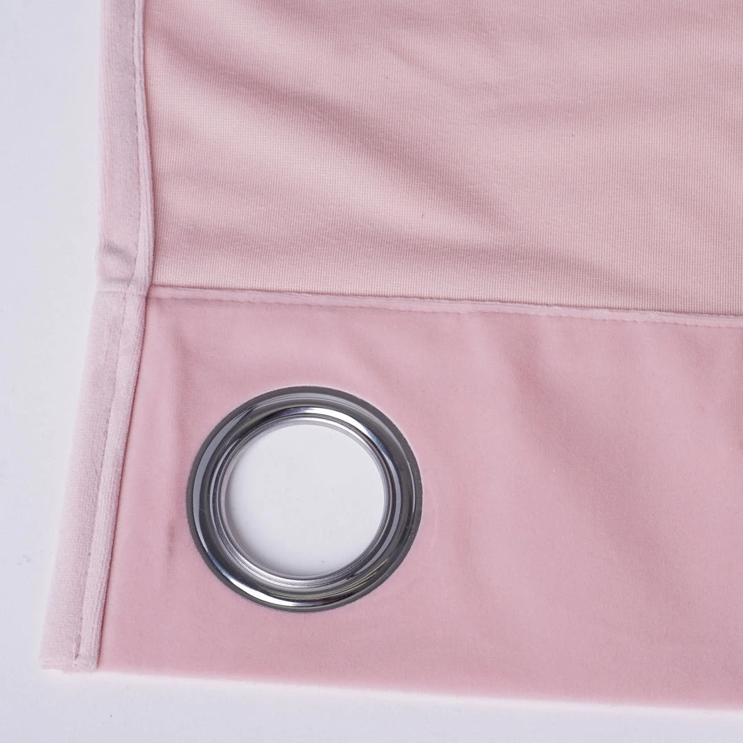 HIER_3160 330 GSM Blush Blackout Curtains | Pack Of 2 | 52"x64" Grommet Curtains | Blackout Noise Reducing Curtains 5 HIER_3160 330 GSM Blush Blackout Curtains | Pack Of 2 | 52"x64" Grommet Curtains | Blackout Noise Reducing Curtains