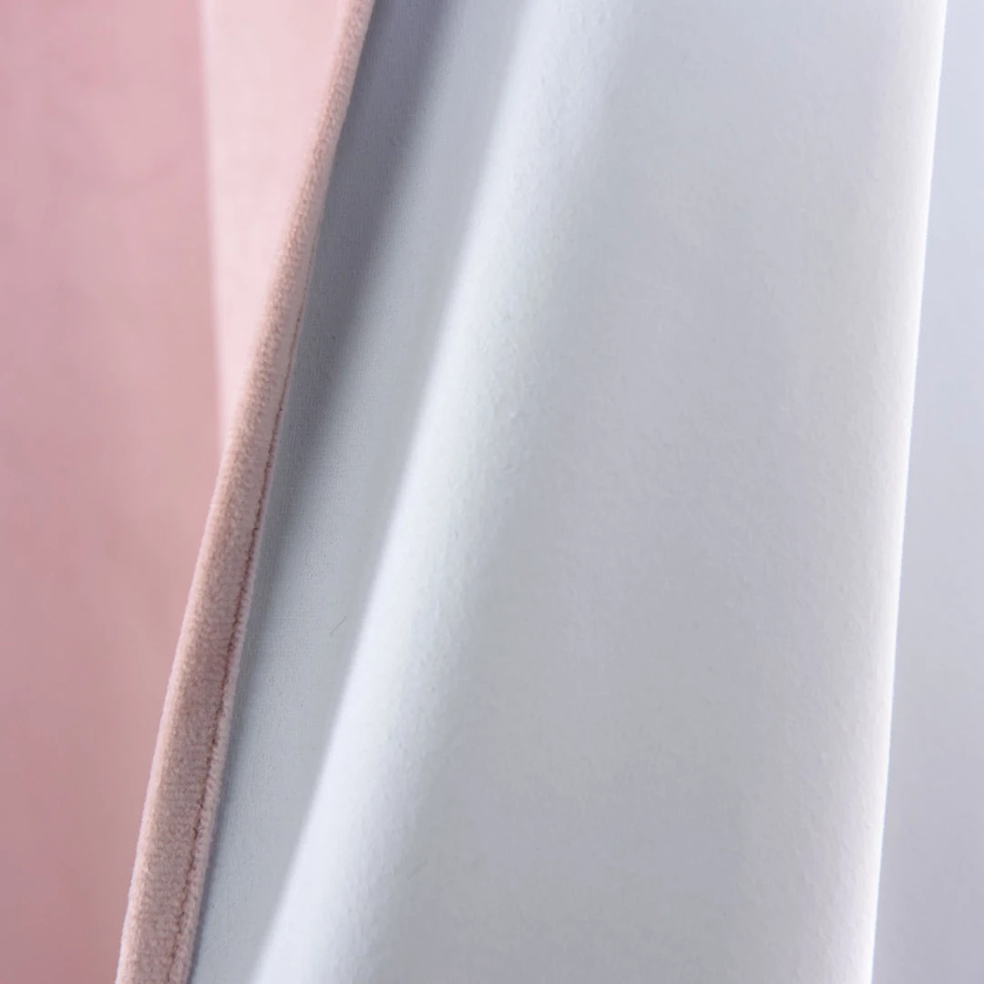 HIER_3160 330 GSM Blush Blackout Curtains | Pack Of 2 | 52"x64" Grommet Curtains | Blackout Noise Reducing Curtains 9 HIER_3160 330 GSM Blush Blackout Curtains | Pack Of 2 | 52"x64" Grommet Curtains | Blackout Noise Reducing Curtains