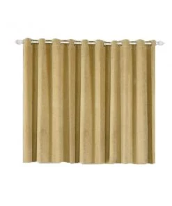 HIER_3160 2 Pack | Champagne 330 GSM Premium Velvet Thermal Blackout Curtains With Chrome Grommet Window Treatment Panels - 52"x64" 29 HIER_3160 2 Pack | Champagne 330 GSM Premium Velvet Thermal Blackout Curtains With Chrome Grommet Window Treatment Panels - 52