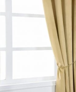 HIER_3160 2 Pack | Champagne 330 GSM Premium Velvet Thermal Blackout Curtains With Chrome Grommet Window Treatment Panels - 52"x64" 24 HIER_3160 2 Pack | Champagne 330 GSM Premium Velvet Thermal Blackout Curtains With Chrome Grommet Window Treatment Panels - 52