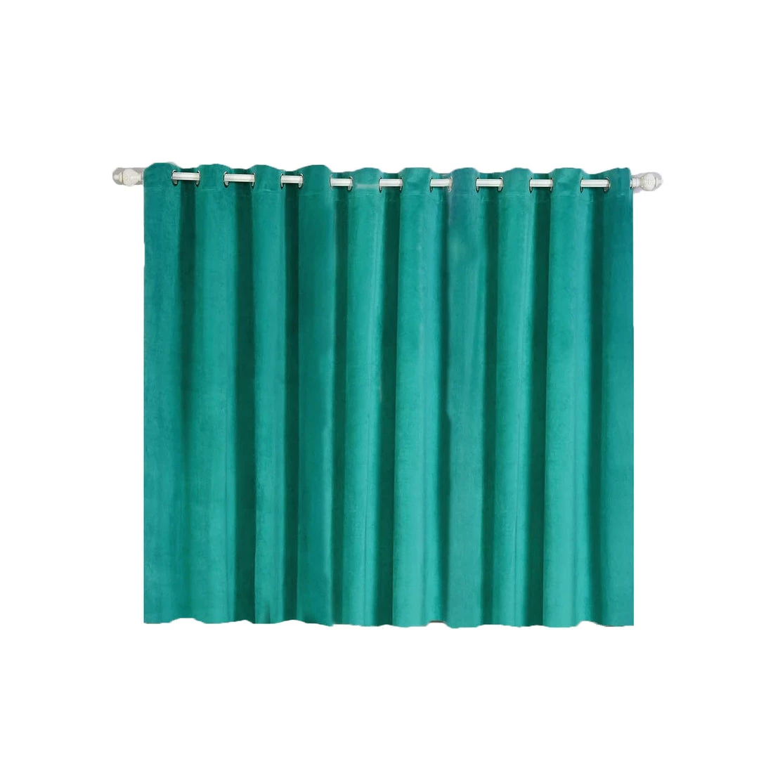 HIER_3160 Big Event Backdrops & Décor 330 GSM Peacock Teal Velvet Blackout Curtains | Pack Of 2 | 52"x64" Grommet Curtains | Room Darkener Curtains 6 HIER_3160 Big Event Backdrops & Décor 330 GSM Peacock Teal Velvet Blackout Curtains | Pack Of 2 | 52"x64" Grommet Curtains | Room Darkener Curtains