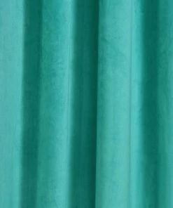 HIER_3160 Big Event Backdrops & Décor 330 GSM Peacock Teal Velvet Blackout Curtains | Pack Of 2 | 52"x64" Grommet Curtains | Room Darkener Curtains 24 HIER_3160 Big Event Backdrops & Décor 330 GSM Peacock Teal Velvet Blackout Curtains | Pack Of 2 | 52
