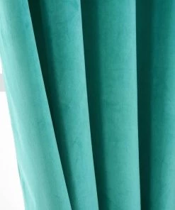 HIER_3160 Big Event Backdrops & Décor 330 GSM Peacock Teal Velvet Blackout Curtains | Pack Of 2 | 52"x64" Grommet Curtains | Room Darkener Curtains 23 HIER_3160 Big Event Backdrops & Décor 330 GSM Peacock Teal Velvet Blackout Curtains | Pack Of 2 | 52