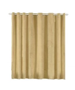 HIER_3160 330 GSM Champagne Blackout Curtain | Pack Of 2 | 52"x84" Grommet Curtains | Eyelet Blackout Curtains Big Event Backdrops & Décor 18 HIER_3160 330 GSM Champagne Blackout Curtain | Pack Of 2 | 52