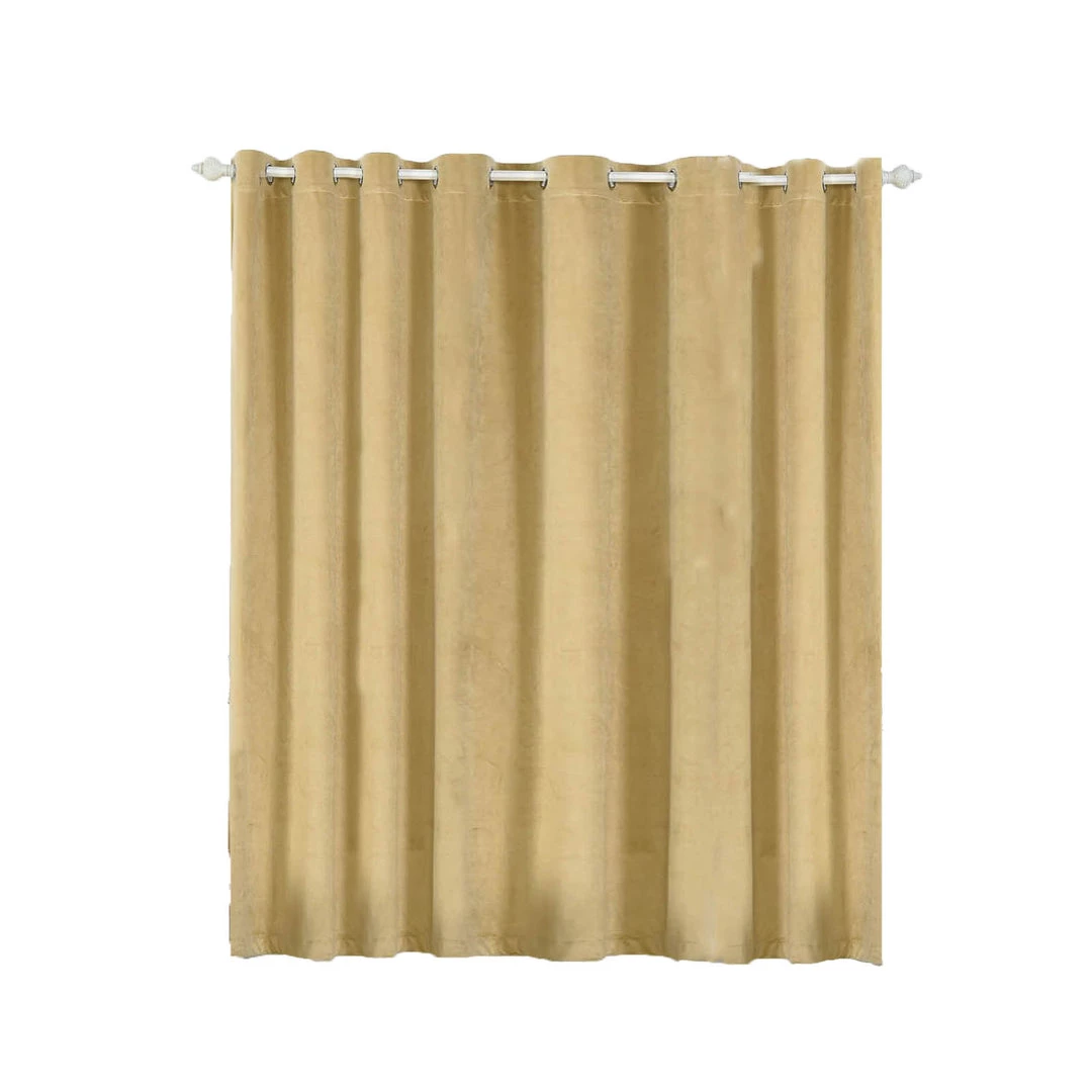 HIER_3160 330 GSM Champagne Blackout Curtain | Pack Of 2 | 52"x84" Grommet Curtains | Eyelet Blackout Curtains Big Event Backdrops & Décor 6 HIER_3160 330 GSM Champagne Blackout Curtain | Pack Of 2 | 52"x84" Grommet Curtains | Eyelet Blackout Curtains Big Event Backdrops & Décor