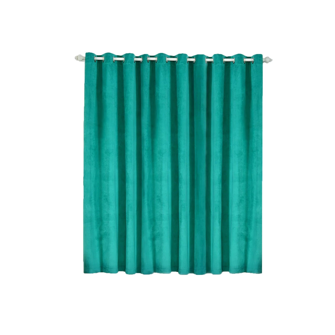 HIER_3160 Big Event Backdrops & Décor 2 Pack | Peacock Teal 330 GSM Premium Velvet Thermal Blackout Curtains With Chrome Grommet Window Treatment Panels - 52"x84" 12 HIER_3160 Big Event Backdrops & Décor 2 Pack | Peacock Teal 330 GSM Premium Velvet Thermal Blackout Curtains With Chrome Grommet Window Treatment Panels - 52"x84"