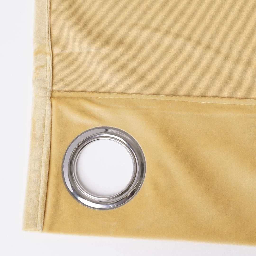 HIER_3160 2 Pack | Champagne Soft Velvet Thermal Blackout Curtains With Chrome Grommet Window Treatment Panels - 52"x108" Big Event Backdrops & Décor 6 HIER_3160 2 Pack | Champagne Soft Velvet Thermal Blackout Curtains With Chrome Grommet Window Treatment Panels - 52"x108" Big Event Backdrops & Décor
