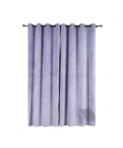 HIER_3160 2 Pack | Lavender Soft Velvet Thermal Blackout Curtains With Chrome Grommet Window Treatment Panels - 52"x96" 25 HIER_3160 2 Pack | Lavender Soft Velvet Thermal Blackout Curtains With Chrome Grommet Window Treatment Panels - 52