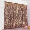 HIER_3300 8ft Rose Gold Metallic Tinsel Foil Fringe Curtain Backdrops For Doorway/Party - Blush