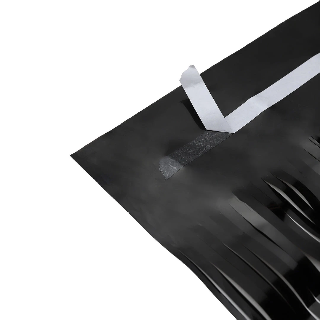 HIER_3110 8ft Black Metallic Tinsel Foil Fringe Curtain Backdrops For Doorway/Party Backdrop Panels 10 HIER_3110 8ft Black Metallic Tinsel Foil Fringe Curtain Backdrops For Doorway/Party Backdrop Panels