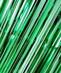 HIER_3110 8ft Green Metallic Tinsel Foil Fringe Curtain Backdrops For Doorway/Party 22 HIER_3110 8ft Green Metallic Tinsel Foil Fringe Curtain Backdrops For Doorway/Party