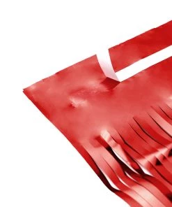 HIER_3110 8ft Red Metallic Tinsel Foil Fringe Curtain Backdrops For Doorway/Party 22 HIER_3110 8ft Red Metallic Tinsel Foil Fringe Curtain Backdrops For Doorway/Party