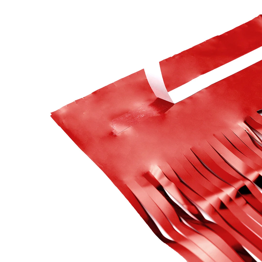 HIER_3110 8ft Red Metallic Tinsel Foil Fringe Curtain Backdrops For Doorway/Party 11 HIER_3110 8ft Red Metallic Tinsel Foil Fringe Curtain Backdrops For Doorway/Party