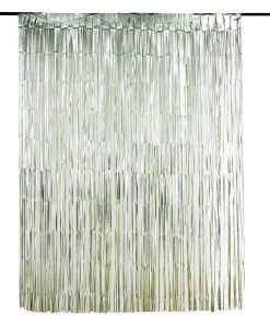 HIER_3110 Backdrop Panels 8ft Matte Sage Green Metallic Tinsel Foil Fringe Curtain Backdrops For Doorway/Party 23 HIER_3110 Backdrop Panels 8ft Matte Sage Green Metallic Tinsel Foil Fringe Curtain Backdrops For Doorway/Party