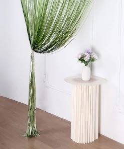 HIER_3110 Backdrop Panels 8ft Matte Sage Green Metallic Tinsel Foil Fringe Curtain Backdrops For Doorway/Party 18 HIER_3110 Backdrop Panels 8ft Matte Sage Green Metallic Tinsel Foil Fringe Curtain Backdrops For Doorway/Party