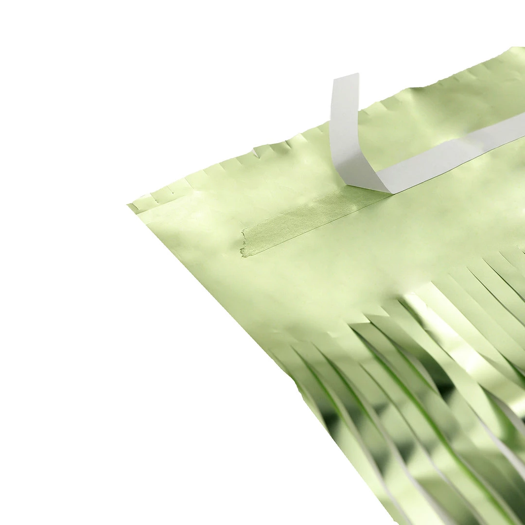 HIER_3110 Backdrop Panels 8ft Matte Sage Green Metallic Tinsel Foil Fringe Curtain Backdrops For Doorway/Party 11 HIER_3110 Backdrop Panels 8ft Matte Sage Green Metallic Tinsel Foil Fringe Curtain Backdrops For Doorway/Party