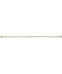 HIER_3160 42"-126" Adjustable Curtain Rod Set, Gold, Round Finials 33 HIER_3160 42