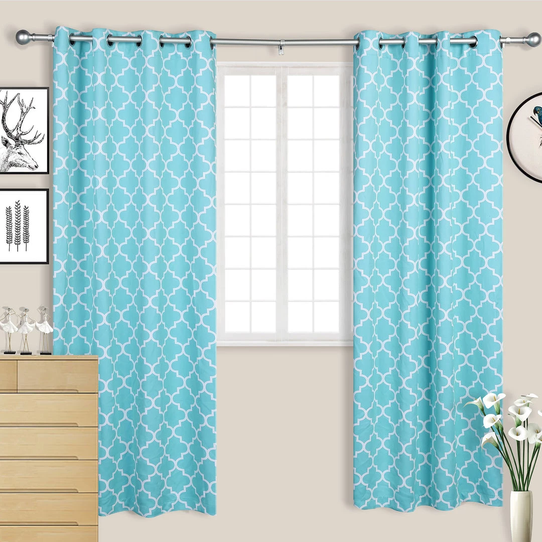 HIER_3160 42"-126" Adjustable Curtain Rod Set, Silver, Round Finials Home Décor 11 HIER_3160 42"-126" Adjustable Curtain Rod Set, Silver, Round Finials Home Décor