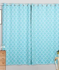 HIER_3160 Home Décor 42"-126" Adjustable Curtain Rod Set, White, Round Finials 25 HIER_3160 Home Décor 42