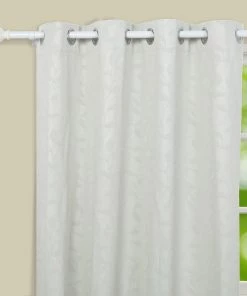 HIER_3160 Home Décor 42"-126" Adjustable Curtain Rod Set, White, Round Finials 28 HIER_3160 Home Décor 42