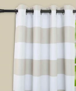 HIER_3160 42"-126" Metal Adjustable Curtain Rods, Black, Trumpet Finials