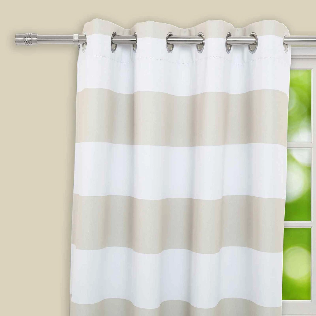 HIER_3160 42"-126" Adjustable Metal Curtain Rod Set, Silver, Designer Cylinder Finials Home Décor 10 HIER_3160 42"-126" Adjustable Metal Curtain Rod Set, Silver, Designer Cylinder Finials Home Décor