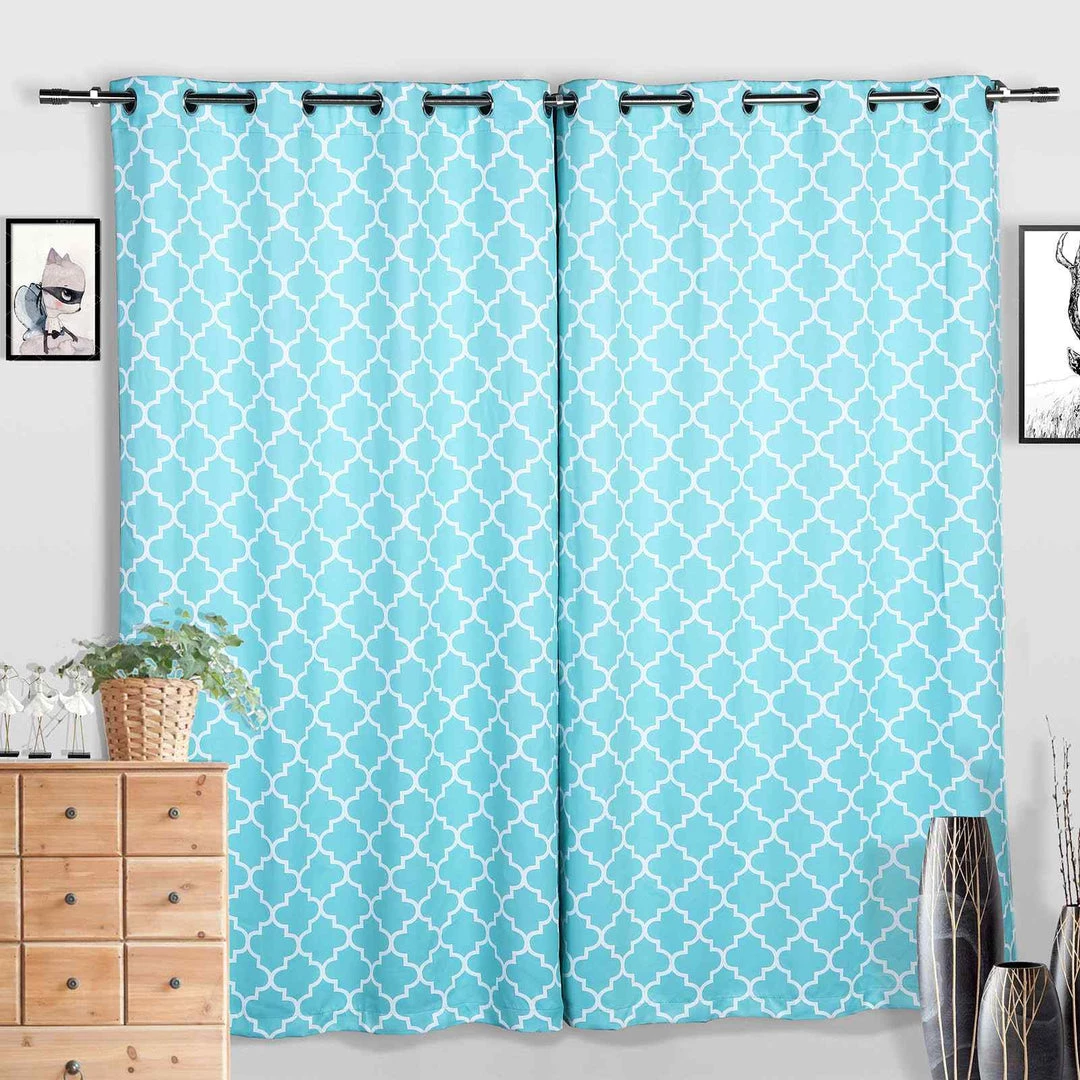 HIER_3160 42"-126" Adjustable Metal Curtain Rod Set, Silver, Designer Cylinder Finials Home Décor 7 HIER_3160 42"-126" Adjustable Metal Curtain Rod Set, Silver, Designer Cylinder Finials Home Décor