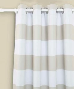 HIER_3160 42"-126" Adjustable Metal Curtain Rods, White, Designer Cylinder Finials 23 HIER_3160 42