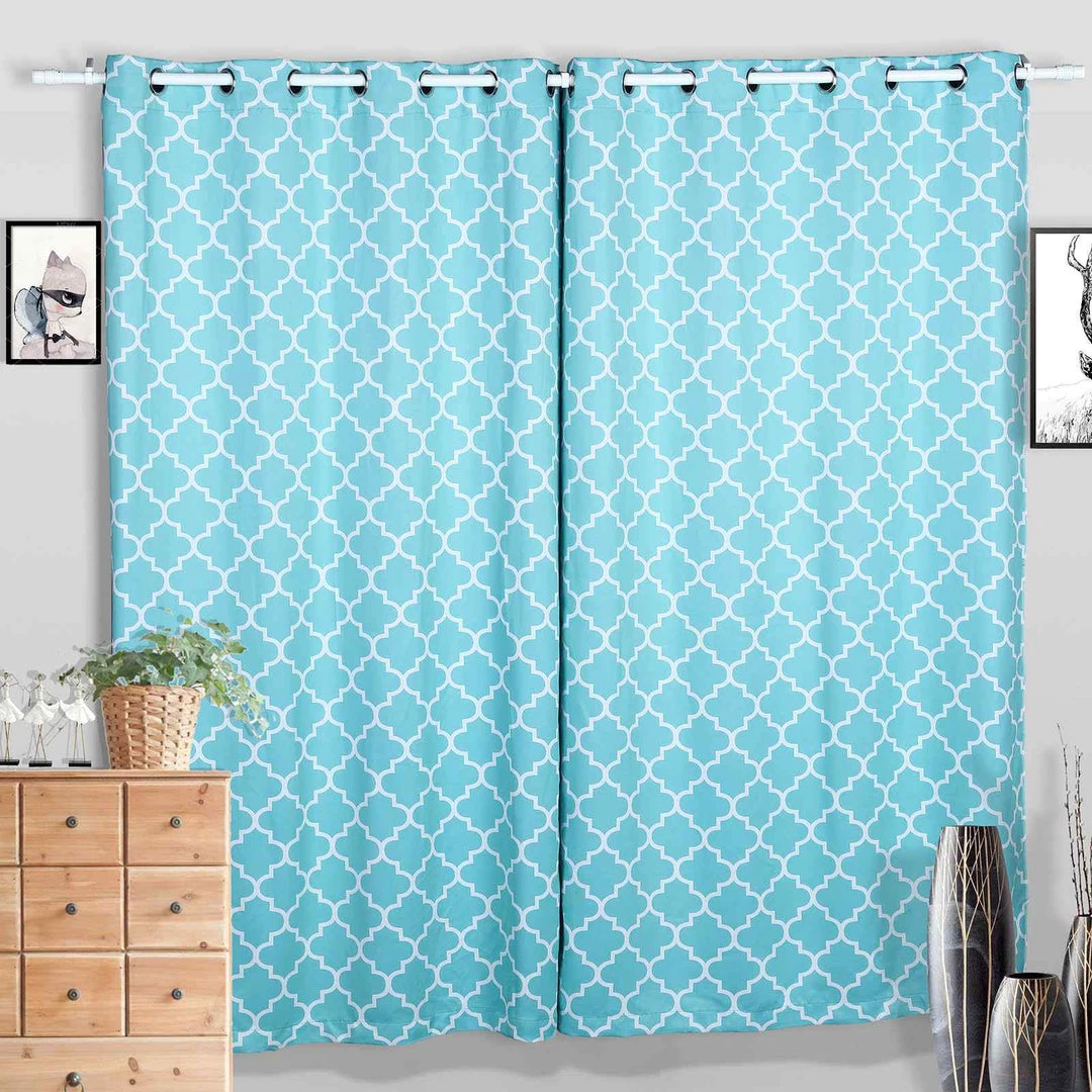 HIER_3160 42"-126" Adjustable Metal Curtain Rods, White, Designer Cylinder Finials 7 HIER_3160 42"-126" Adjustable Metal Curtain Rods, White, Designer Cylinder Finials